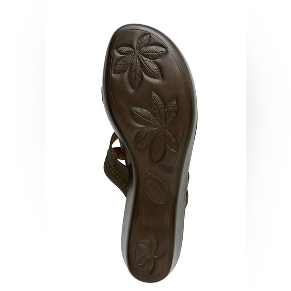 Born Women’s Size 10 Brown Floral Slip-On Wedge Sandals – Brand New Slides - Picture 4 of 5